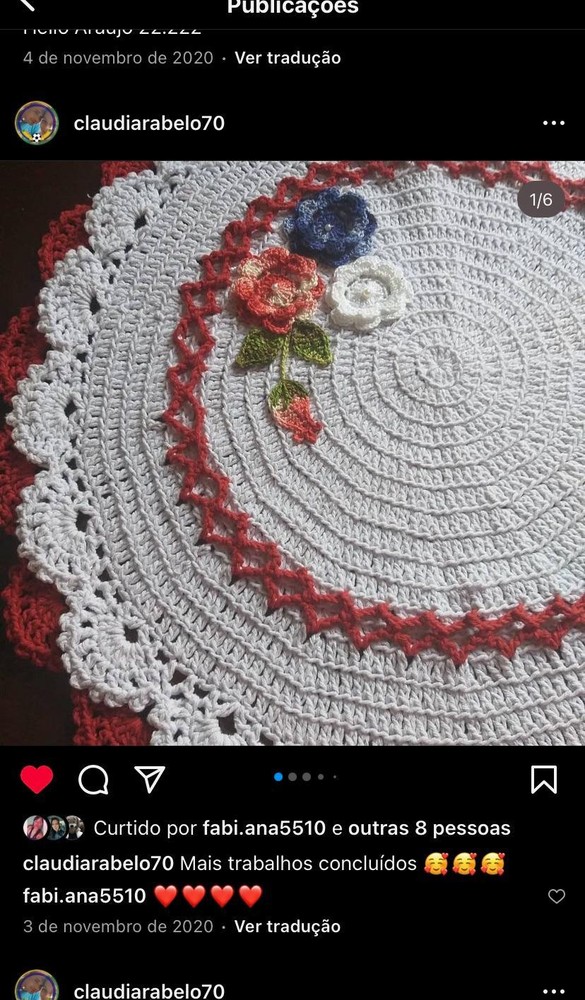 Tapete Oval Harmonia em Crochê Modelo 51