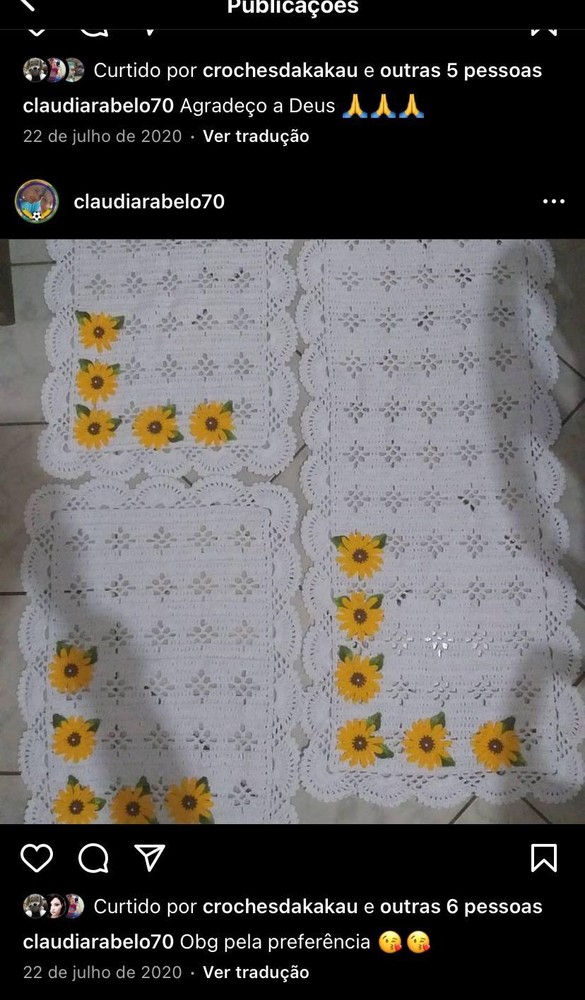 Trilho de Mesa Floral Nobre Modelo 53