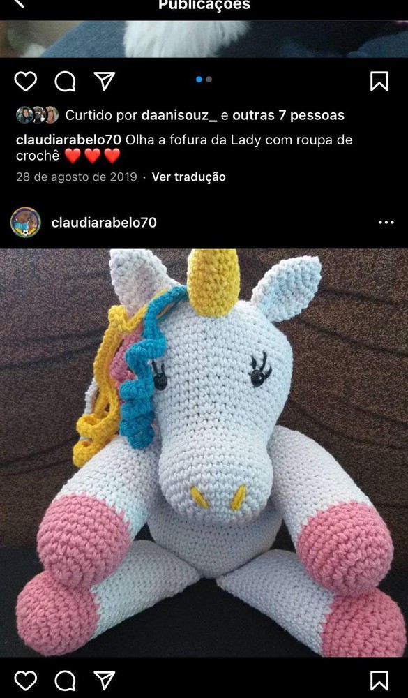 Amigurumi Artesanal Feito com Amor Modelo 62